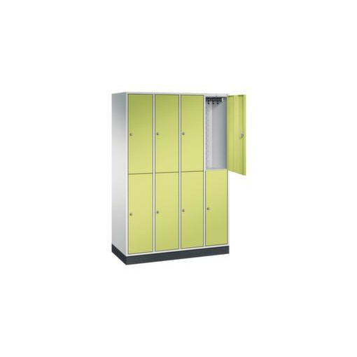 Doppelstöckiger Garderobenschrank,RAL7035/RDS1108060