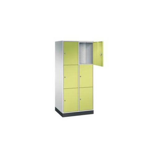 Großraum-Schließfachschrank,RAL7035/RDS1108060,HxBxT 1950x820x600mm