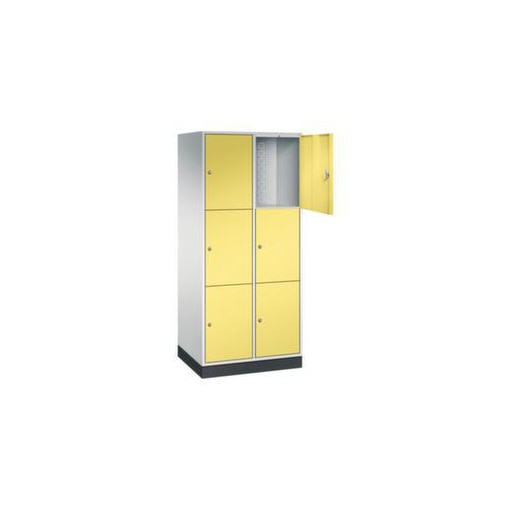 Großraum-Schließfachschrank,RAL7035/RDS0959059,HxBxT 1950x820x600mm