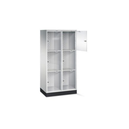 Großraum-Schließfachschrank,HxBxT 1750x820x500mm,2x3 Fächer,Zyl.-Schl.