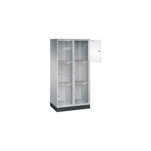 Großraum-Schließfachschrank,HxBxT 1750x820x500mm,2x3 Fächer,Zyl.-Schl.