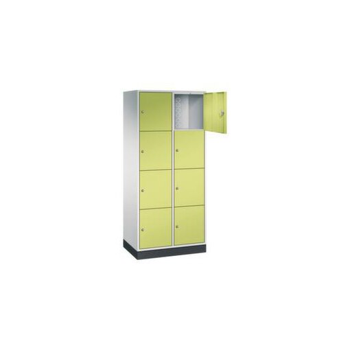 Großraum-Schließfachschrank,RAL7035/RDS1108060,HxBxT 1950x820x500mm