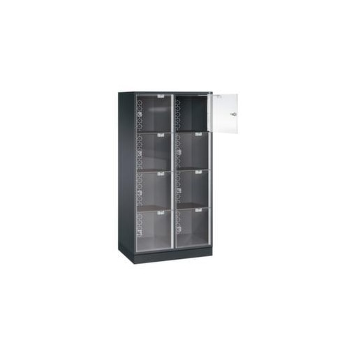 Großraum-Schließfachschrank,HxBxT 1750x820x500mm,2x4 Fächer,Zyl.-Schl.