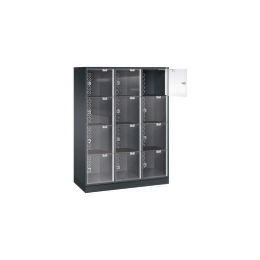 Großraum-Schließfachschrank,HxBxT 1750x1220x500mm,3x4 Fächer,Zyl.-Schl.