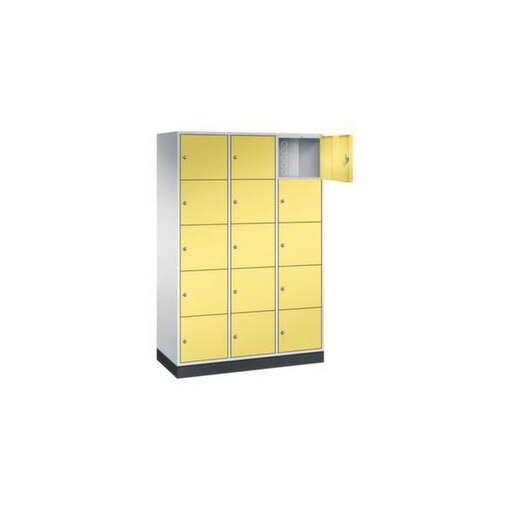 Großraum-Schließfachschrank,RAL7035/RDS0959059,HxBxT 1950x1220x500mm