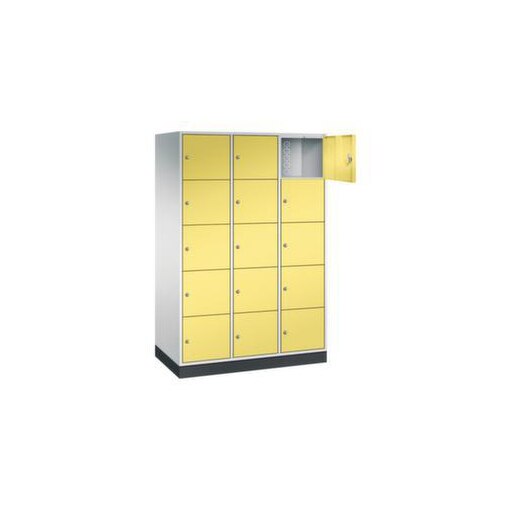 Großraum-Schließfachschrank,RAL7035/RDS0959059,HxBxT 1950x1220x600mm