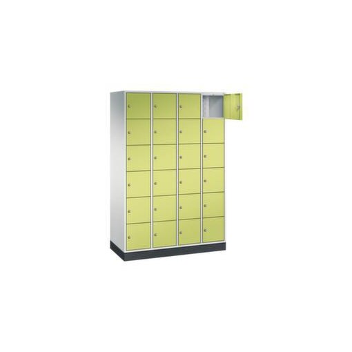 Schließfachschrank,RAL7035/RDS1108060,HxBxT 1950x1220x500mm,4x6 Fächer