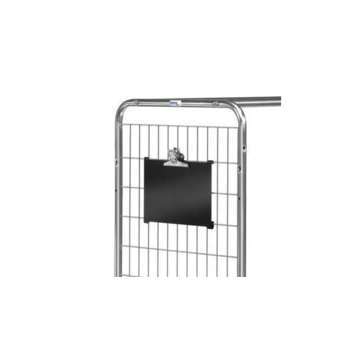 Kennzeichnungstafel,f. Kommissionierwagen,Stahl,mattschwarz,HxB 210x330mm