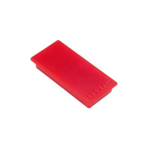 Magnet, m. Kratzschutz, HxB 23x50mm, rot, Haftkraft 1kg