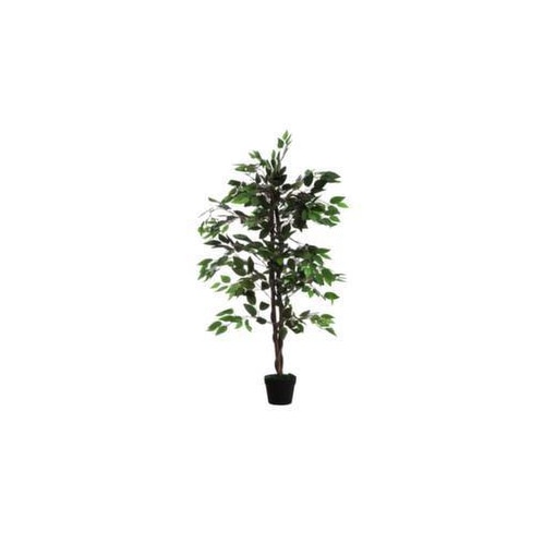 Kunstpflanze Feigenbaum,H 1200mm,Polyester/Holz,Topf Kunststoff schwarz