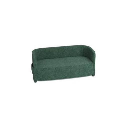 Sofa, 2-Sitzer, Stoff türkis, HxBxT 760x1570x760mm, 2 Seitentaschen