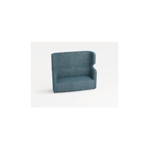 Sofa,2-Sitzer,schallabsorbierend,Stoff hellblau,HxBxT 1330x1570x760mm