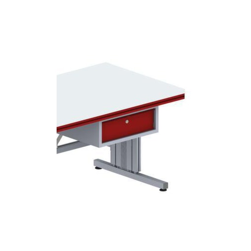 Schublade,f. Packtisch,HxBxT 200x527x510mm,Korpus RAL9006,Front RAL3003