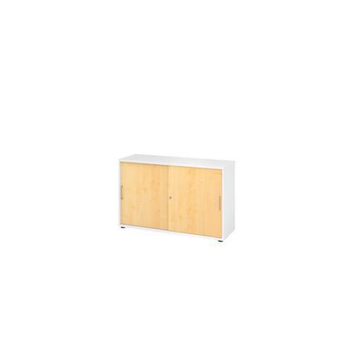 Schiebetürenschrank,HxBxT 748x1200x400mm,1xHolzboden,2 OH,m. Bügelgriff