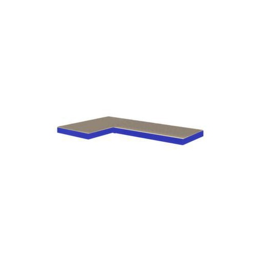 Holzboden, f. Spanplatten-Steckregal, BxT 890x490mm, Aufstellung rechts