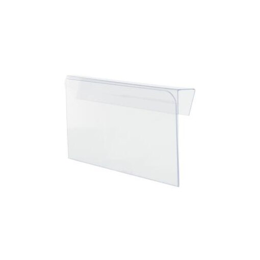 Sichttasche, HxB 85x210mm, zum Klemmen, Hartplastik, transparent