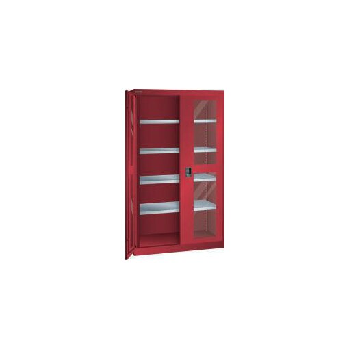 Schwerlast-Flügeltürenschrank,HxBxT 1950x1100x641mm,Lackierung RAL3003