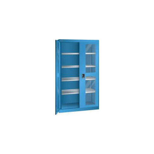 Schwerlast-Flügeltürenschrank,HxBxT 1950x1100x641mm,Lackierung RAL5012