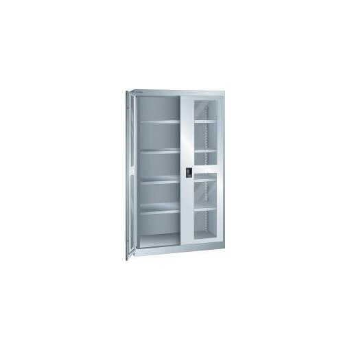 Schwerlast-Flügeltürenschrank,HxBxT 1950x1100x641mm,Lackierung RAL7035