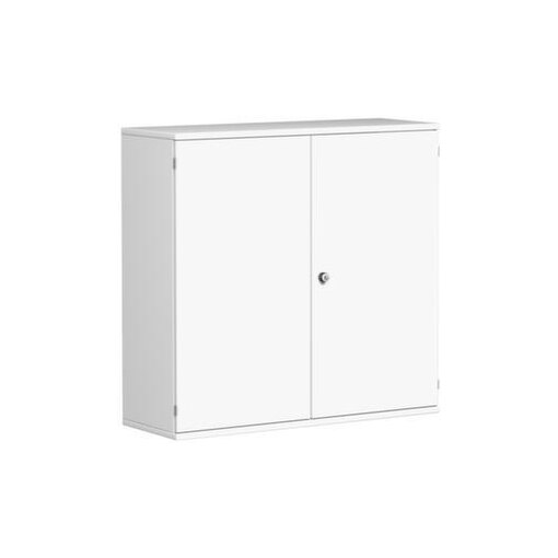 Büroschrank, HxBxT 1150x1200x430mm, Dekor Korpus weiß, Dekor Front weiß