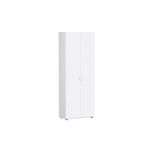 Büroschrank,HxBxT 2160x800x420mm,5xHolzboden,6 OH,Korpus weiß,Front weiß