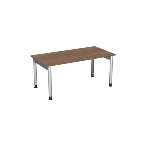 Höhenverstellbarer Schreibtisch,HxBxT 680-820x1600x800mm,Platte Nussbaum