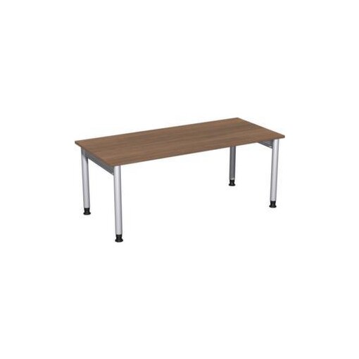 Höhenverstellbarer Schreibtisch,HxBxT 680-820x1800x800mm,Platte Nussbaum