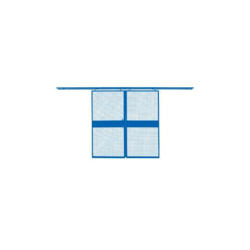 Doppel-Schiebetür, f. Trennwandsystem, HxB 2200x1800mm, RAL5002