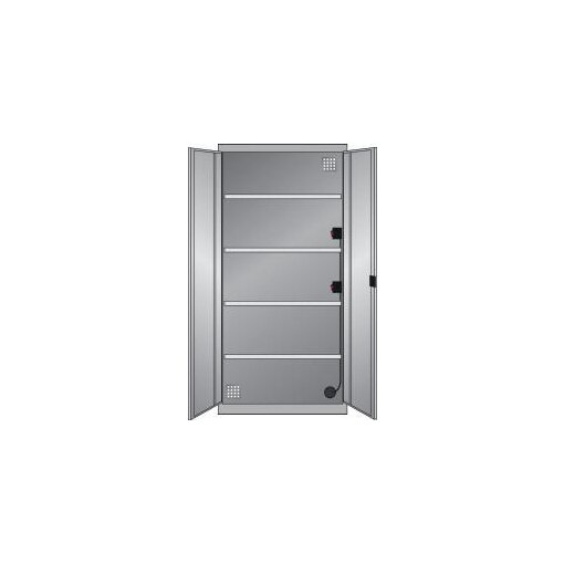 Elektro-Flügeltürenschrank, HxBxT 1950x1000x580mm, Elektromodul