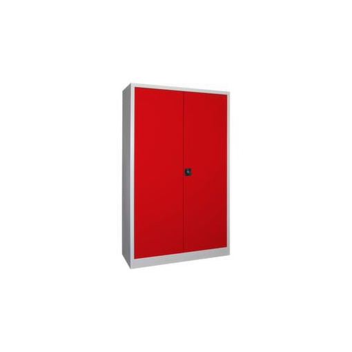 Großraum-Flügeltürenschrank,HxBxT 1950x1200x500mm,RAL7035,Front RAL3000