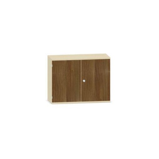 Büroschrank,HxBxT 770x1000x430mm,Dekor Korpus Ahorn,Dekor Front Nussbaum