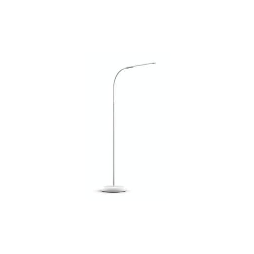 LED-Stehleuchte, 32xLED, warmweiß, E, dimmbar, H 1263mm, Metall/Alu, weiß