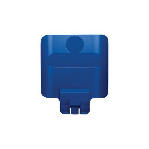 Hinweistafel, f. Recycling-Station, HxLxB 362x44x298mm, PP, blau