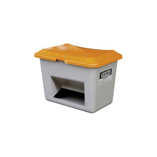 Streugutbehälter, 200l, HxLxB 640x890x600mm, GFK, grau, Deckel orange