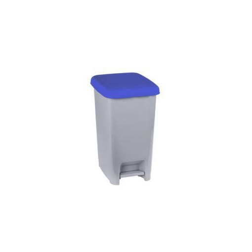 Slim, Tretabfalleimer 60L grau/blau