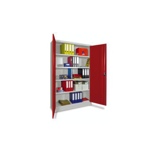 Großraum-Flügeltürenschrank,HxBxT 1950x1500x500mm,RAL7035,Front RAL3000