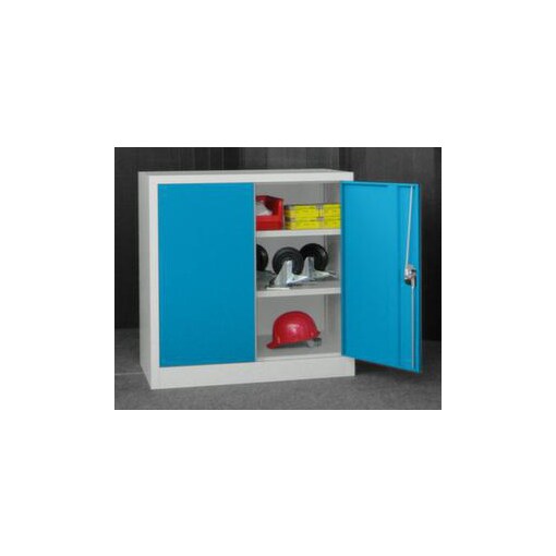 Großraum-Flügeltürenschrank,HxBxT 1000x1500x500mm,RAL7035,Front RAL5012