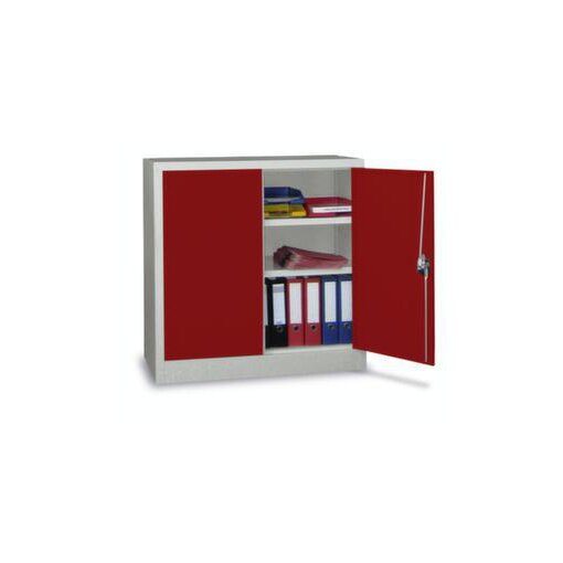 Großraum-Flügeltürenschrank,HxBxT 1000x1200x500mm,RAL7035,Front RAL3000