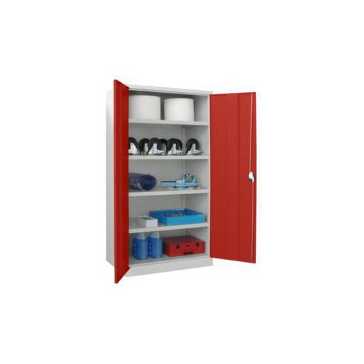 Schwerlast-Flügeltürenschrank,HxBxT 1950x1040x630mm,RAL7035,Front RAL3000