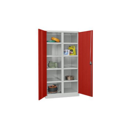 Schwerlast-Flügeltürenschrank,HxBxT 1950x1040x630mm,RAL7035,Front RAL3000