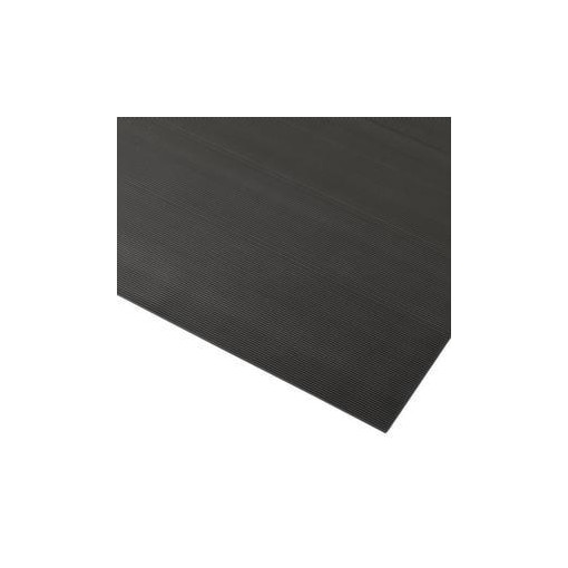 Tischauflage, Matte, ESD, LxB 1500x1200mm, Gummi, längsgerillt, schwarz