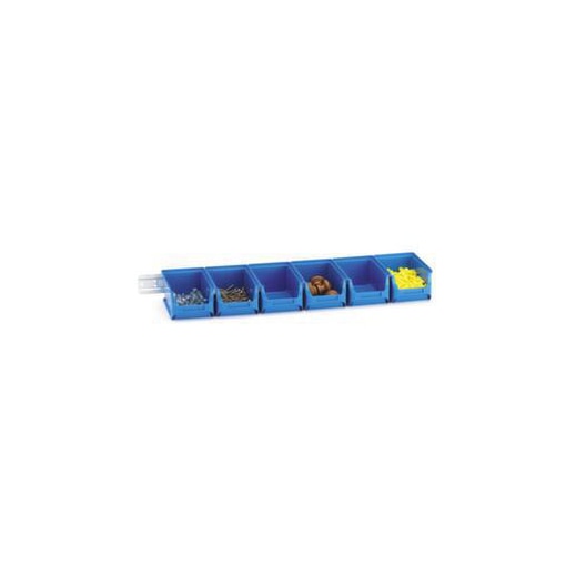 Sichtlagerkasten-Set, HxBxT 75x102x215mm, 1l, PP, blau