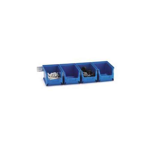 Sichtlagerkasten-Set, HxBxT 125x155x235mm, 3l, PP, blau