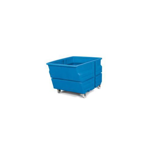 Mehrzweckbehälter,HxLxB 900x1340x1030mm,800l,PE,blau,Wände geschlossen