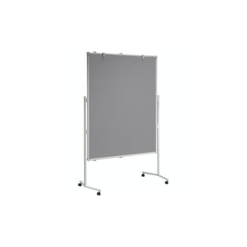 Moderationstafel,H 1950mm,Tafel HxB 1500x1200mm,Tafel Textil,grau,pinnbar