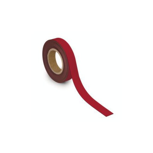 Kennzeichnungsband, magnethaftend, LxB 10m x 30mm, Stärke 1mm, rot