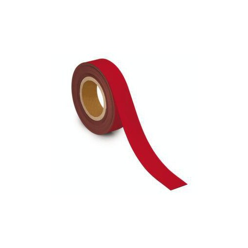 Kennzeichnungsband, magnethaftend, LxB 10m x 40mm, Stärke 1mm, rot