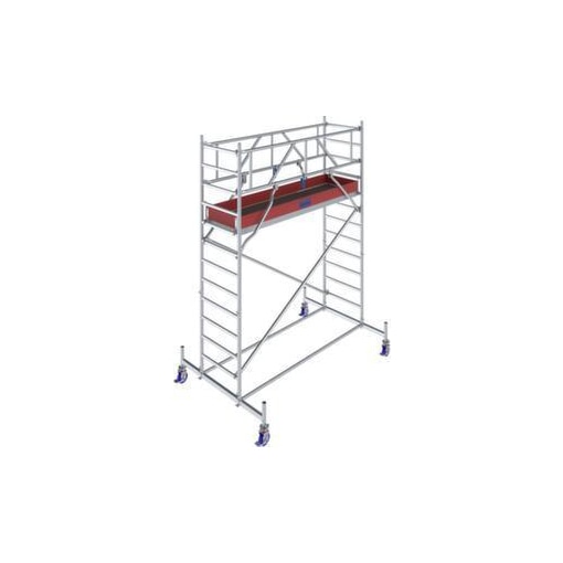 Fahrgerüst, Arbeits H 4, 4m, Gerüst H 3, 5m, Bühne BxT 2500x750mm, Alu