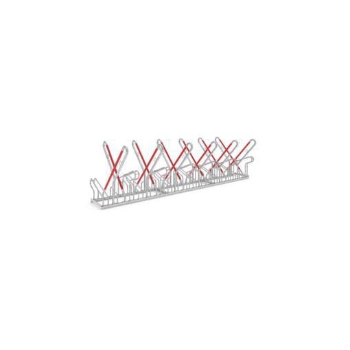 Fahrrad-Anlehnbügel, L 3240mm, 2x6 Einstellplätze, Nutzung beidseitig