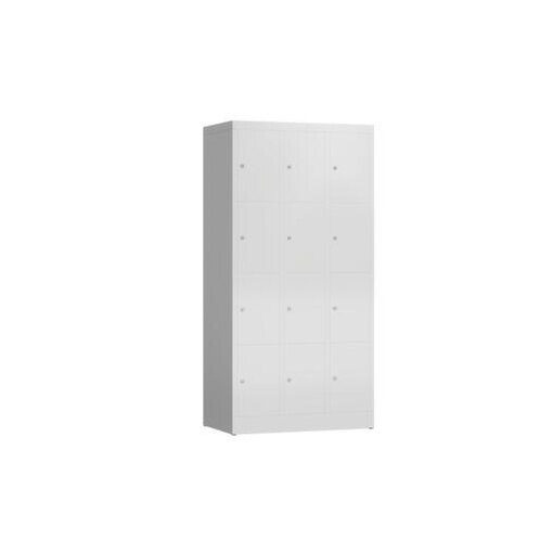 Schließfachschrank, HxBxT 1800x870x500mm, 3x4 Fächer, Zyl.-Schl.